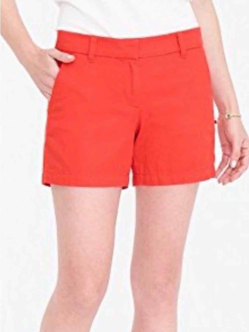 J. Crew Bright Red Chino Bermuda Shorts